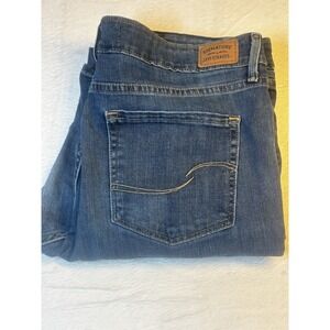 Levi's Signature Mid Rise Bootcut Blue Jeans Womens 12M‎ Dark Stretch